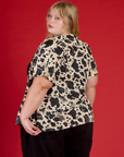 Pantry Button-Up - Cow Print