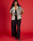 Pantry Button-Up - Cow Print