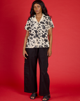 Pantry Button-Up - Cow Print