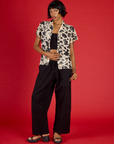 Pantry Button-Up - Cow Print