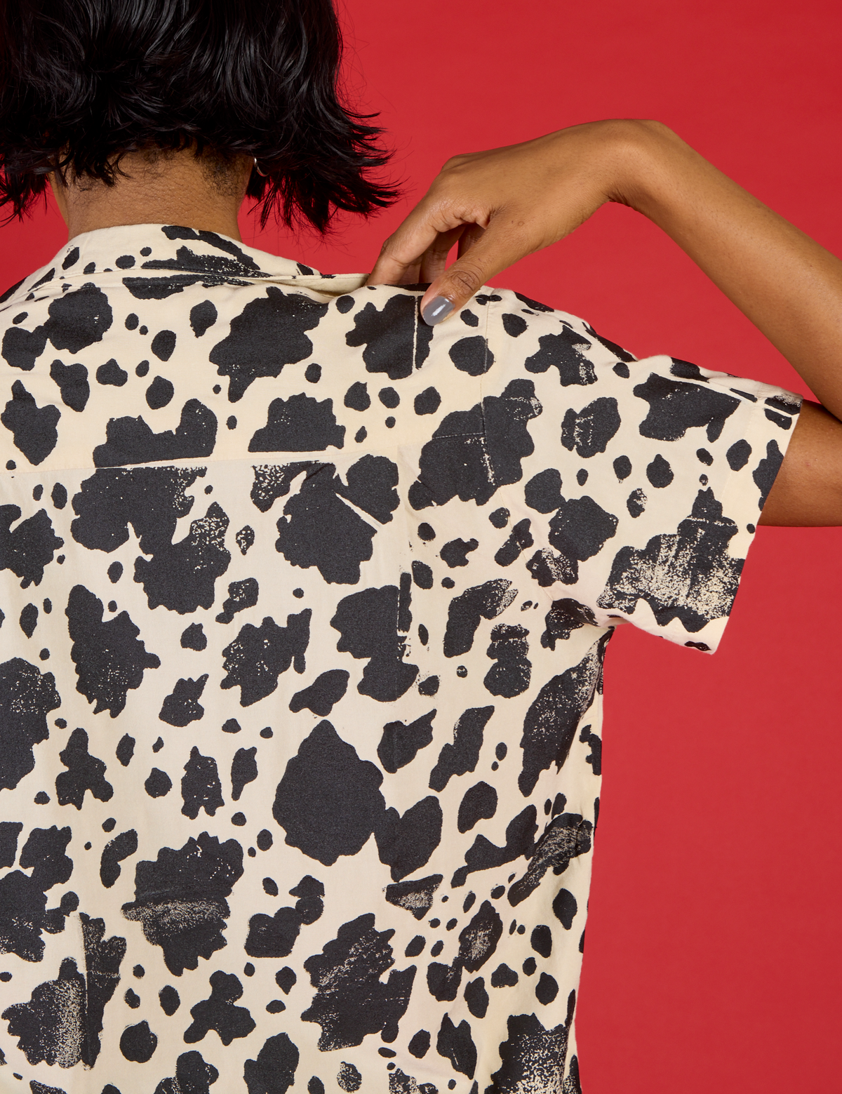 Pantry Button-Up - Cow Print