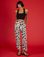 Kira is 5'10" wearing XS Cow Work Pant with the Black Cropped Tank