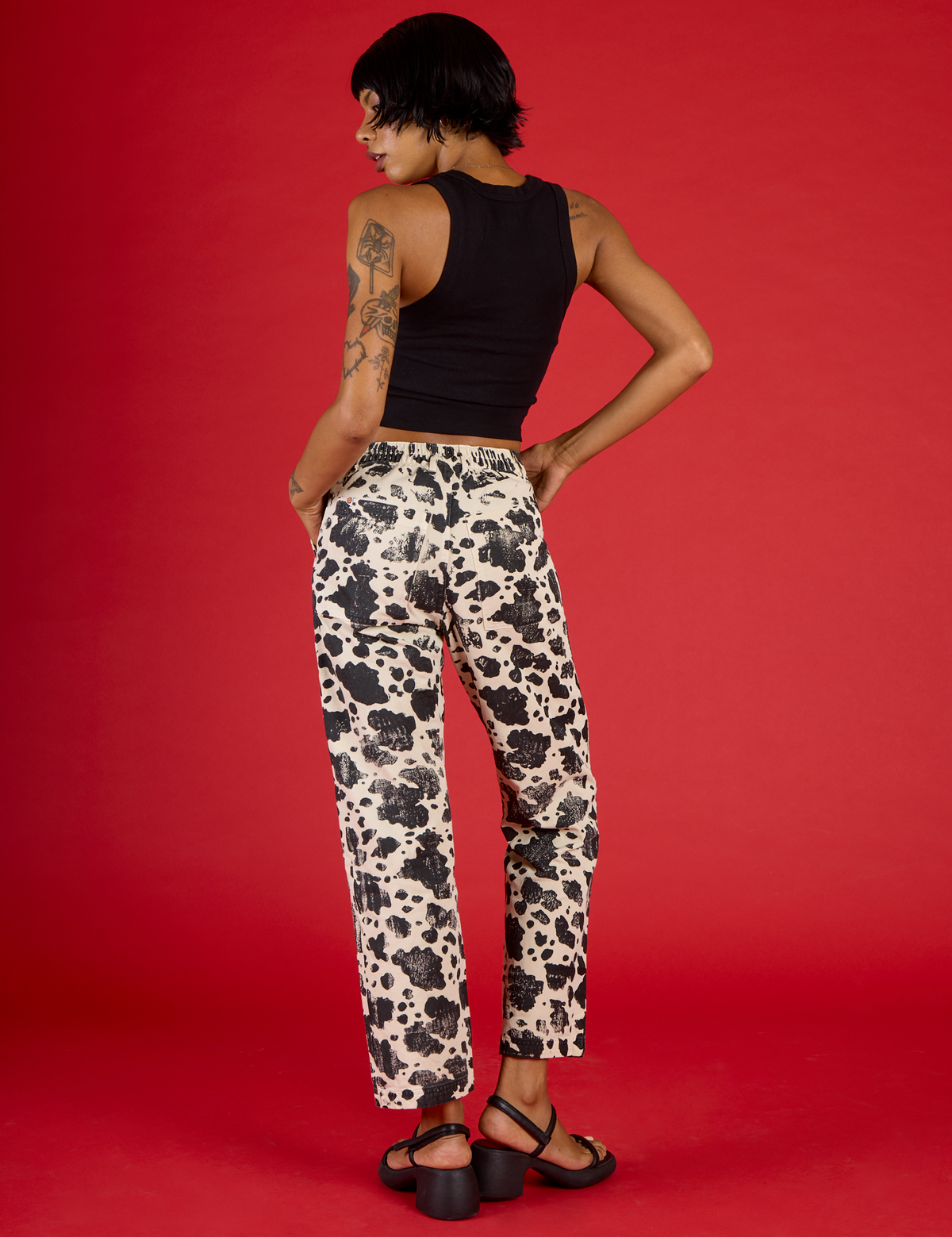 Back view of the Cow Work Pant on Kira