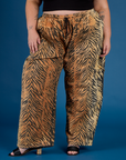 Drop Pocket Pants - Tiger Print