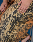 Drop Pocket Pants - Tiger Print