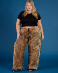 Drop Pocket Pants - Tiger Print