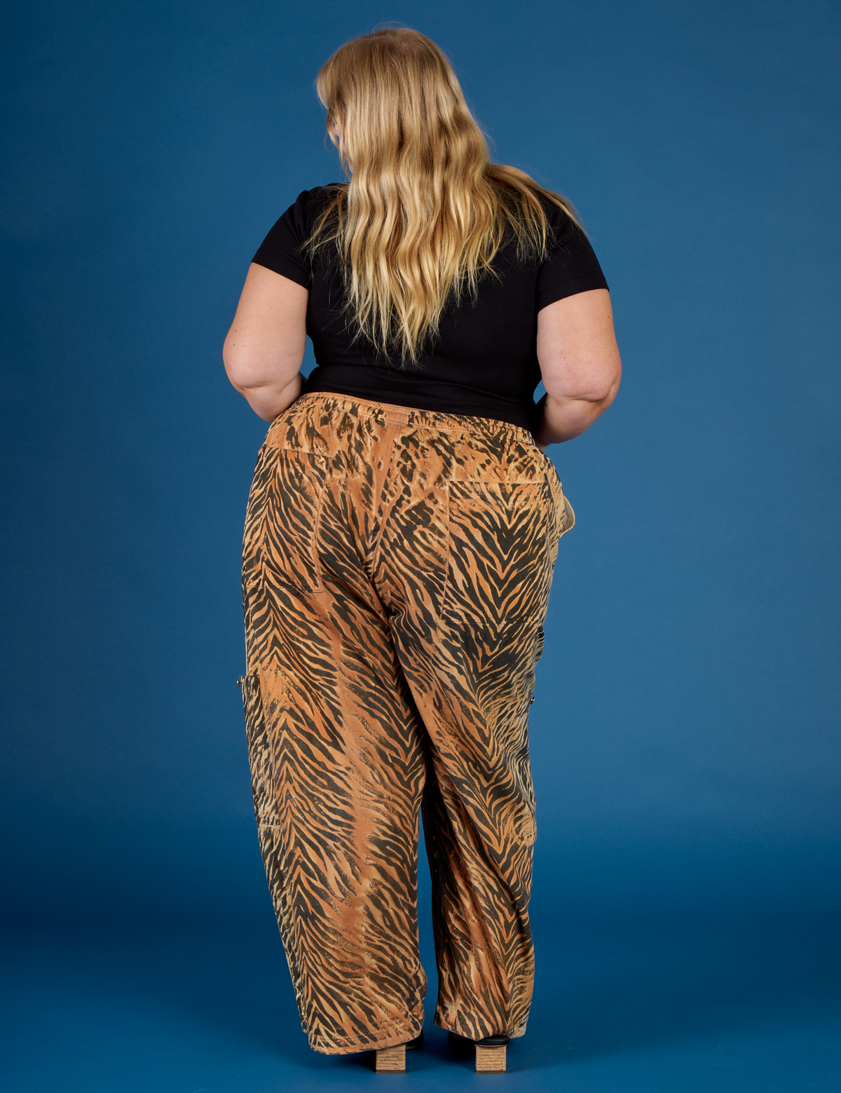 Drop Pocket Pants - Tiger Print