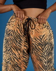 Drop Pocket Pants - Tiger Print