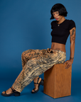 Drop Pocket Pants - Tiger Print