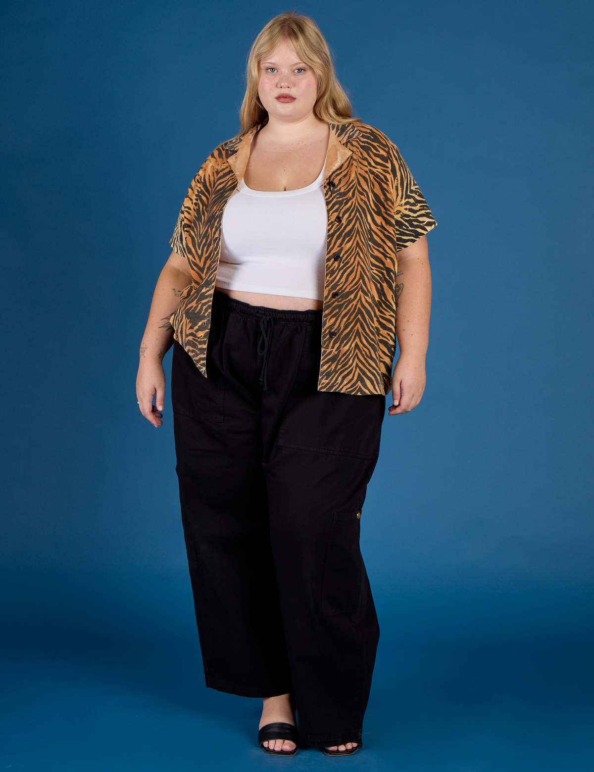 Pantry Button-Up - Tiger Print