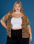 Pantry Button-Up - Tiger Print