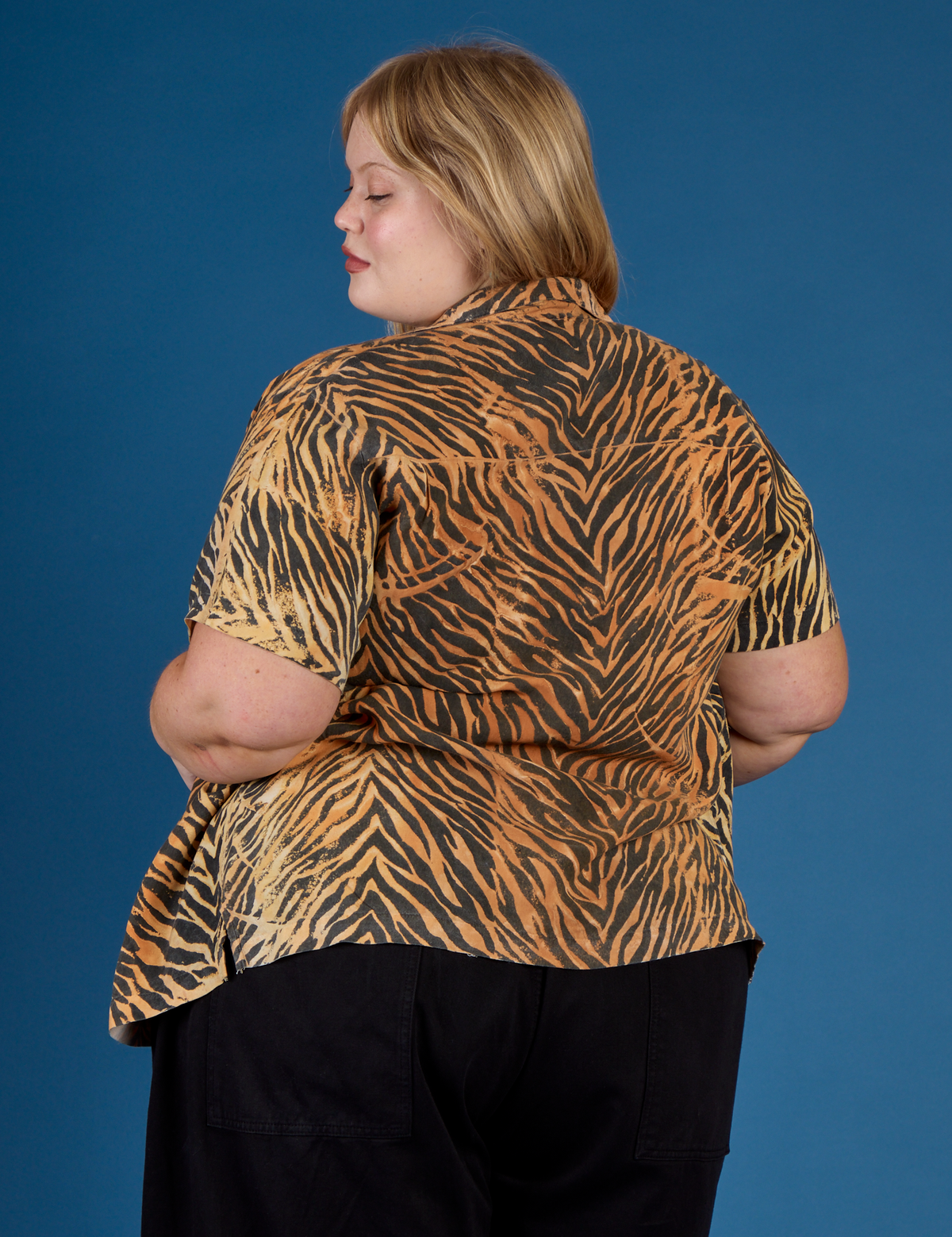 Pantry Button-Up - Tiger Print