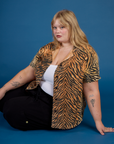 Pantry Button-Up - Tiger Print