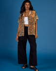 Pantry Button-Up - Tiger Print