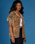 Pantry Button-Up - Tiger Print