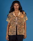 Pantry Button-Up - Tiger Print