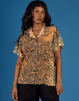 Pantry Button-Up - Tiger Print
