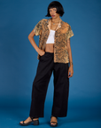 Pantry Button-Up - Tiger Print