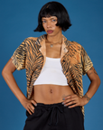 Pantry Button-Up - Tiger Print