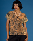 Pantry Button-Up - Tiger Print
