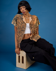 Pantry Button-Up - Tiger Print