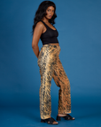 Side view of Kandia wearing  the Tiger Work Pant