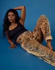Kandia wearing the Tiger Work Pant with the Black Cropped Tank