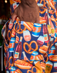 Short Sleeve Jumpsuit - Hot Dog & Beer & Wine & Pretzels