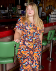 Short Sleeve Jumpsuit - Hot Dog & Beer & Wine & Pretzels