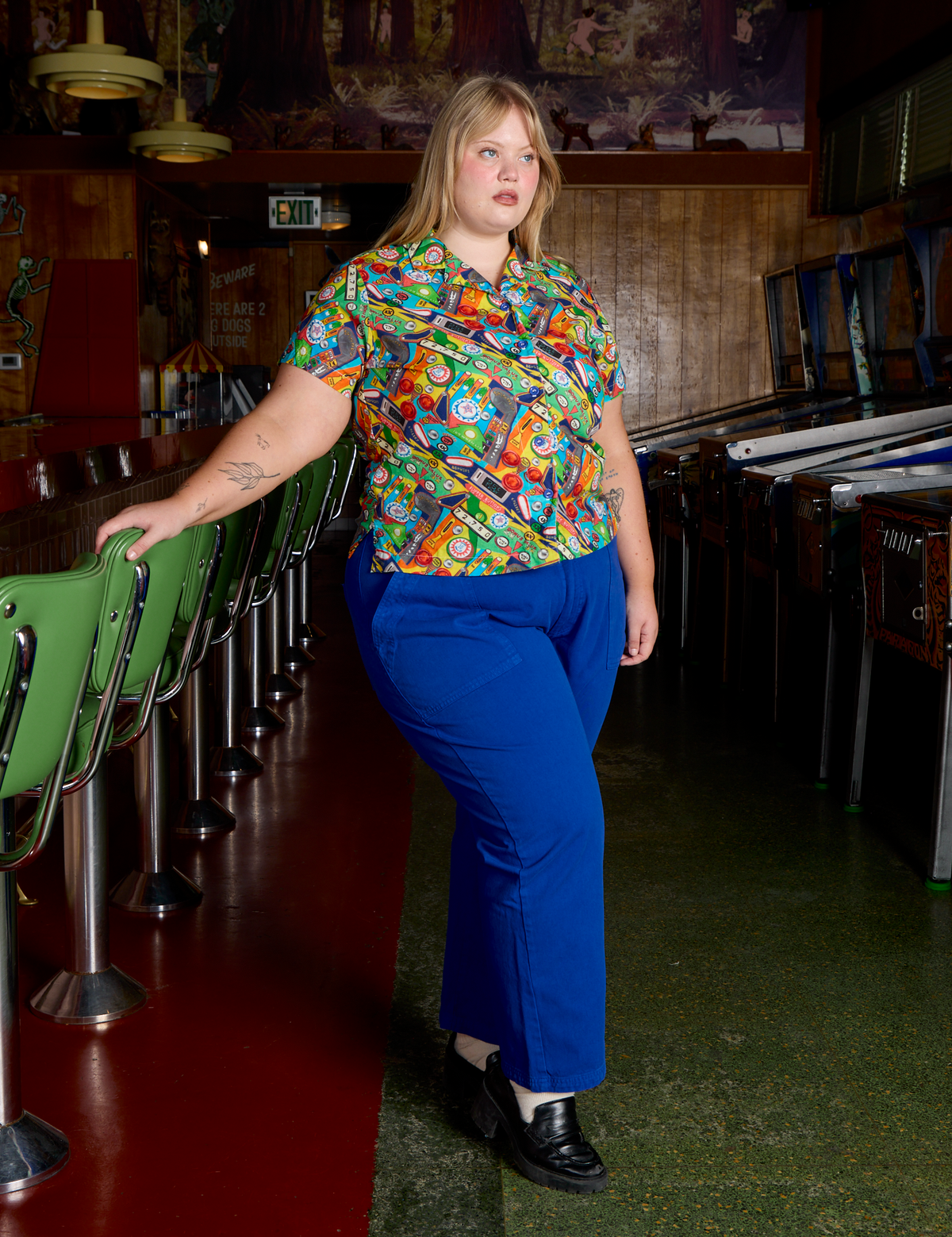 Pinball Playfield Pantry Button-Up