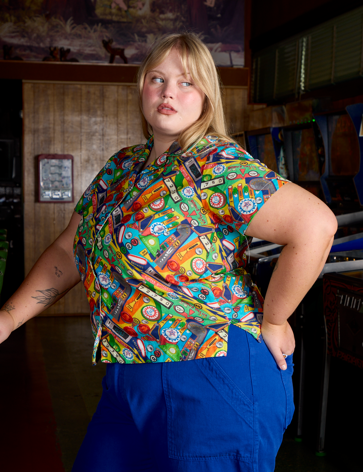 Pinball Playfield Pantry Button-Up