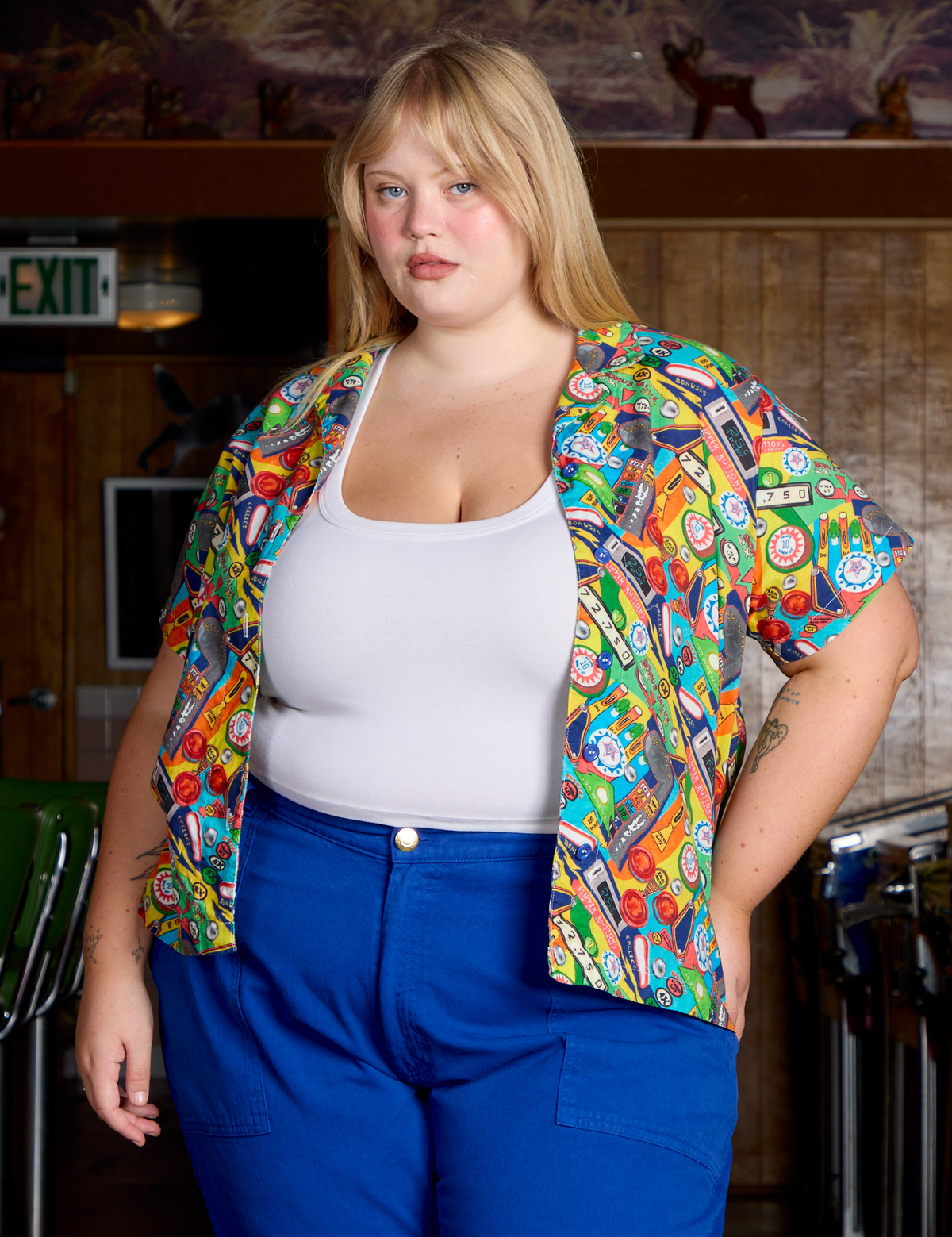 Pinball Playfield Pantry Button-Up