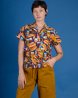 Hot Dogs & Beer & Wine & Pretzels Pantry Button-Up