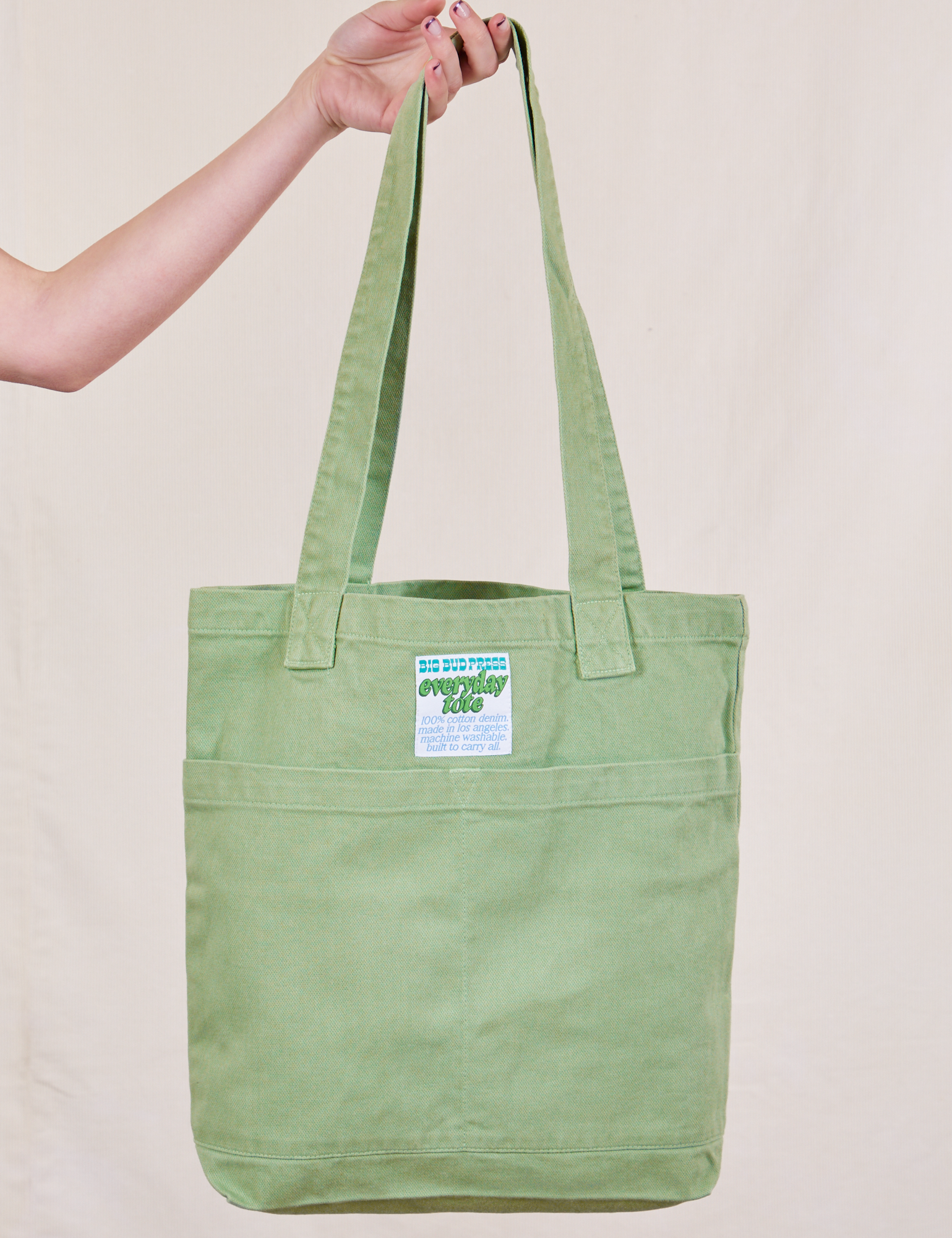 Everyday Tote Bag in Sage Green