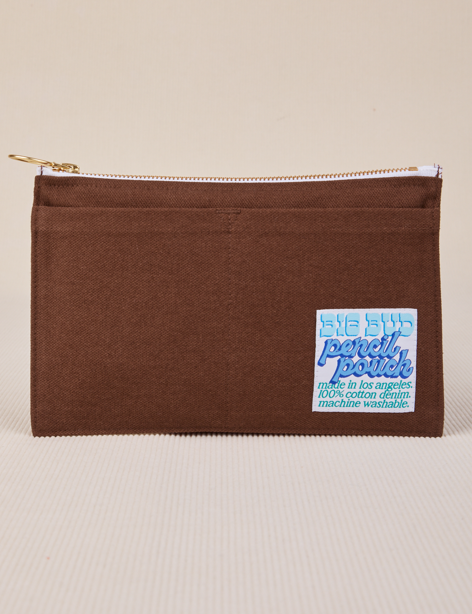 Pencil Pouch in Fudgesicle Brown