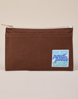 Pencil Pouch in Fudgesicle Brown
