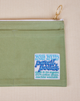 Close up of Pencil Pouch in Sage Green