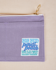 Close up of Pencil Pouch in Faded Grape