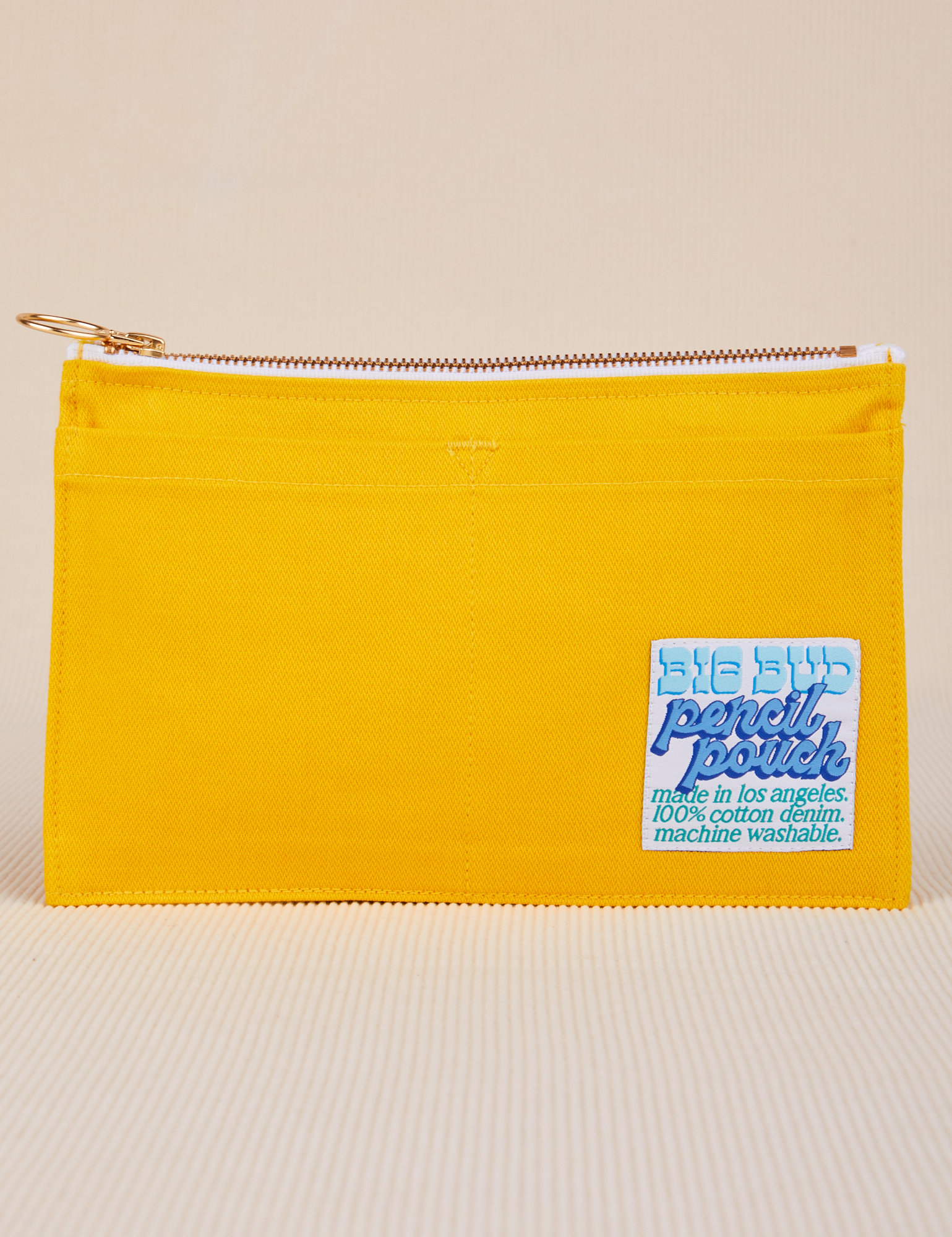 Pencil Pouch in Golden Yellow
