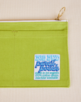Close up of Pencil Pouch in Gross Green