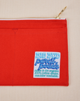 Close up of Pencil Pouch in Mustang Red