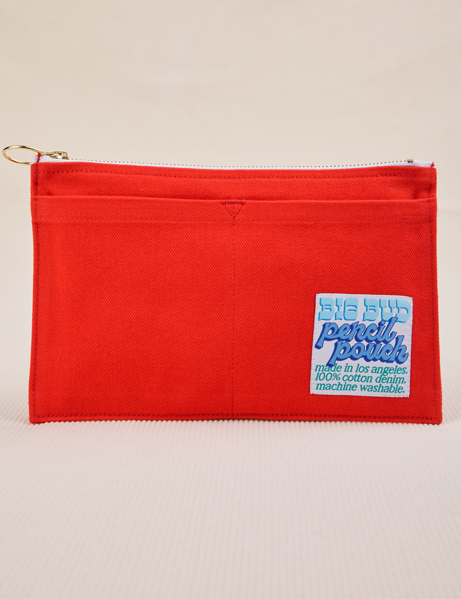 Pencil Pouch in Mustang Red