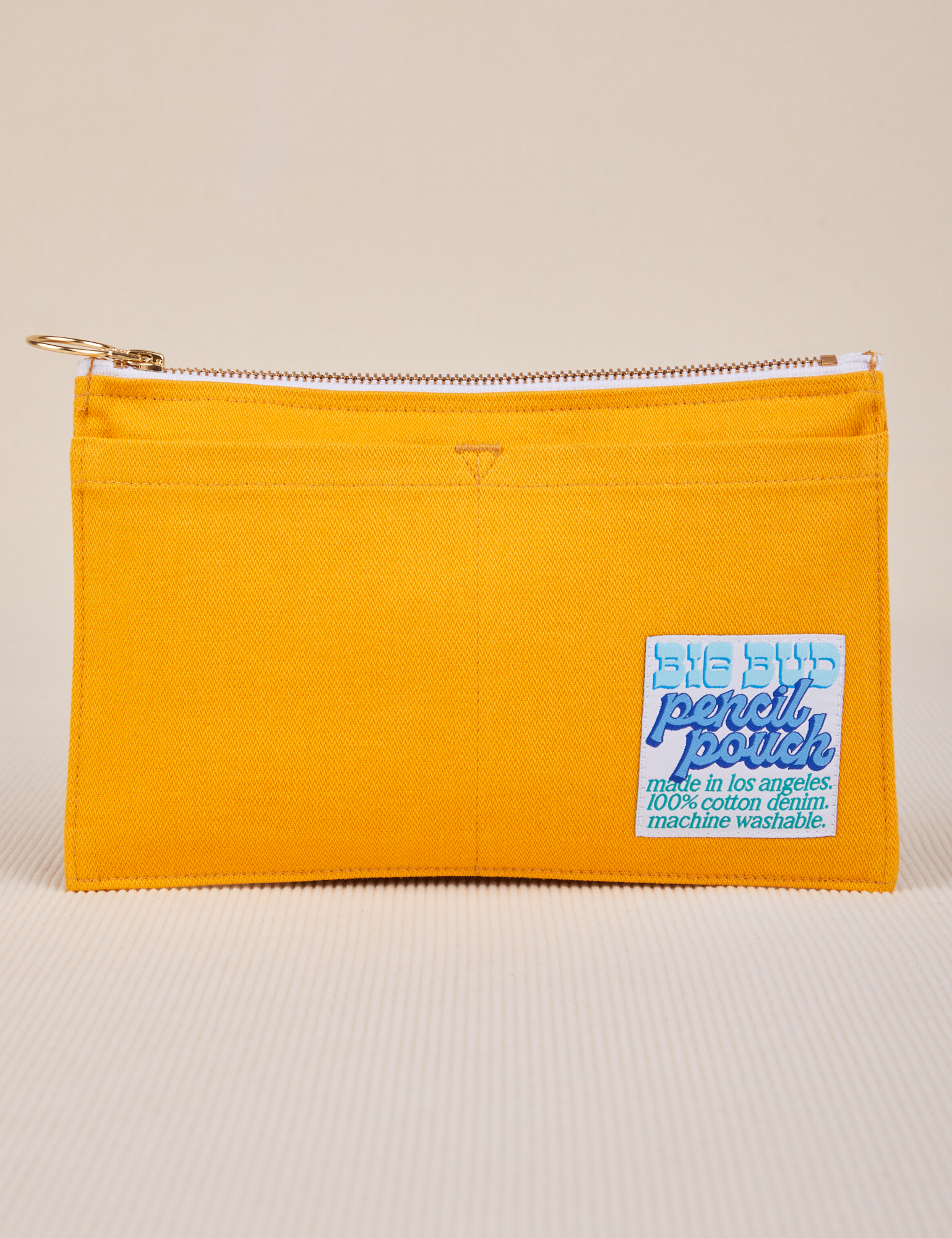 Pencil Pouch in Mustard Yellow
