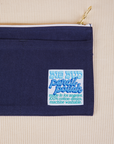 Close up of Pencil Pouch in Navy Blue