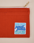 Close up of Pencil Pouch in Paprika