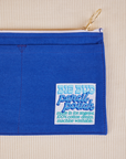 Close up of Pencil Pouch in Royal Blue