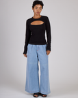 Porthole Long Sleeve Tee - Basic Black