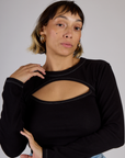 Porthole Long Sleeve Tee - Basic Black