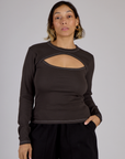 Porthole Long Sleeve Tee - Espresso Brown
