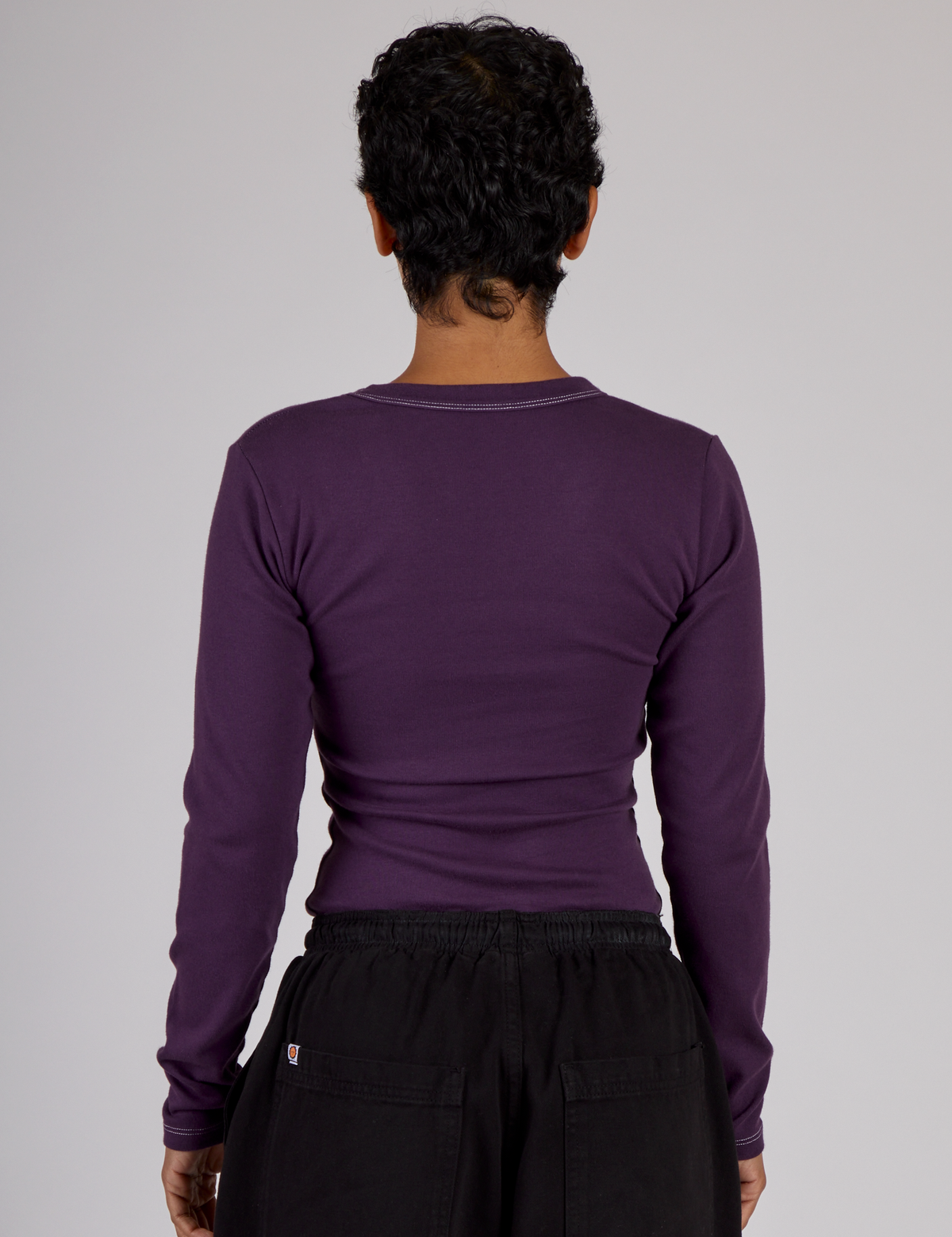 Porthole Long Sleeve Tee - Nebula Purple